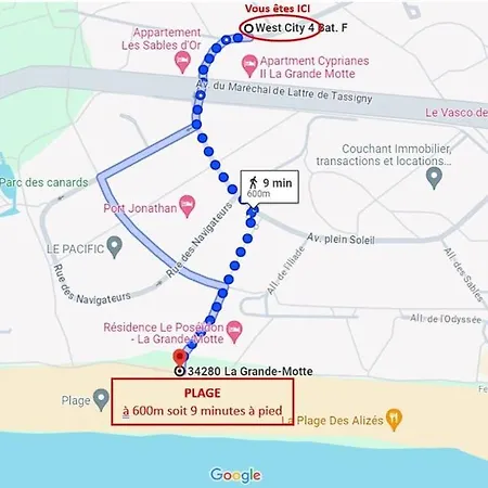 T2 West Parking Clim Wifi 4pers - Rossiconciergerie - Linge Inclus Lägenhet La Grande Motte