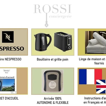 Lägenhet T2 West Parking Clim Wifi 4pers - Rossiconciergerie - Linge Inclus *