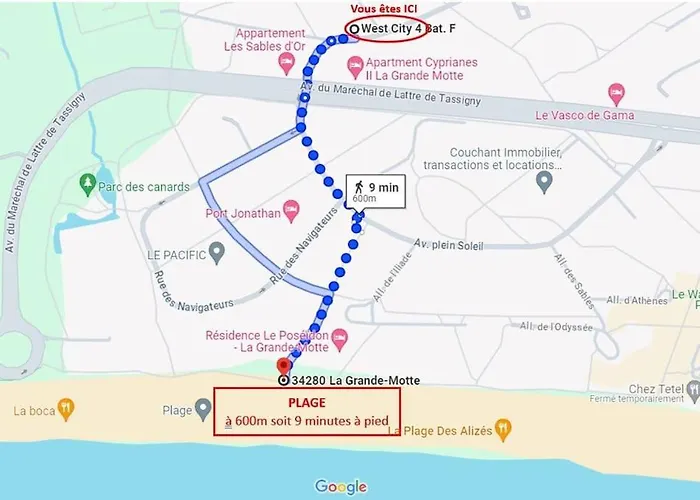 T2 West Parking Clim Wifi 4pers - Rossiconciergerie - Linge Inclus Apartamento La Grande-Motte